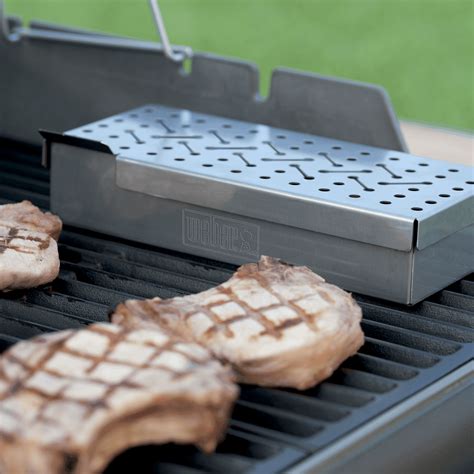 weber steel smoker box|weber smoker box for gas grill.